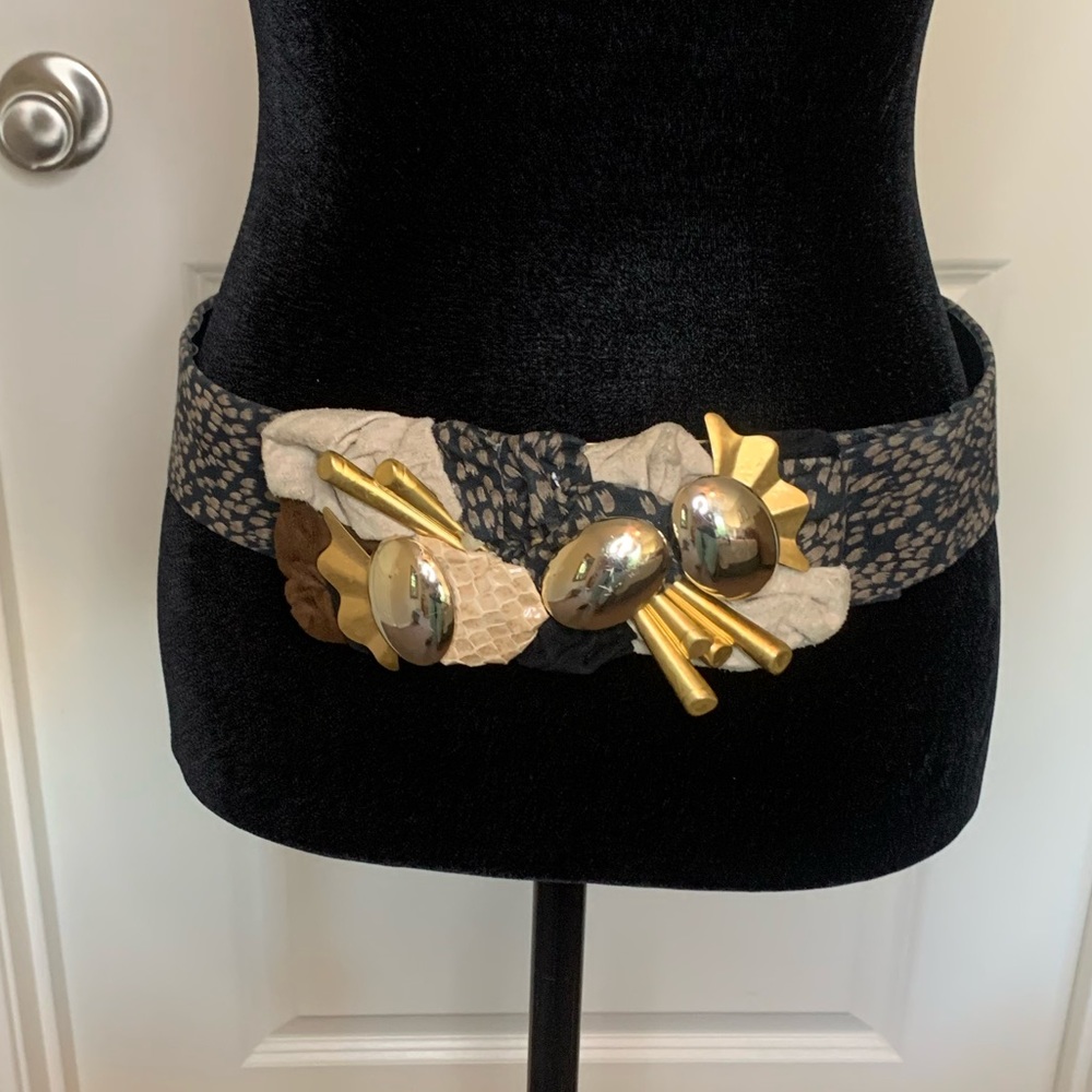 Vintage Belt with Unique Belt Buckle